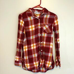 Old Navy lightweight flannel tunic shirt